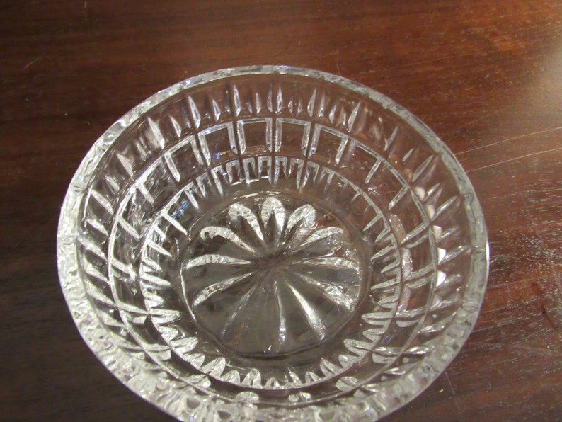 Round Candy Dish Lead Crystal Dish With Lid Jewelry Box Etsy