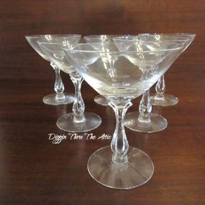 Champagne Coups, Casual By Tiffin-Franciscan, Crystal Stemware, Stem 17660, Barware, Set of 6.  (2995)