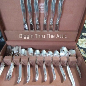 Leilani Silverplate 1961,  1847 Rogers Bros by International Silver,  Silverware, Flatware, Service for 6, 39 pieces.   (3271)