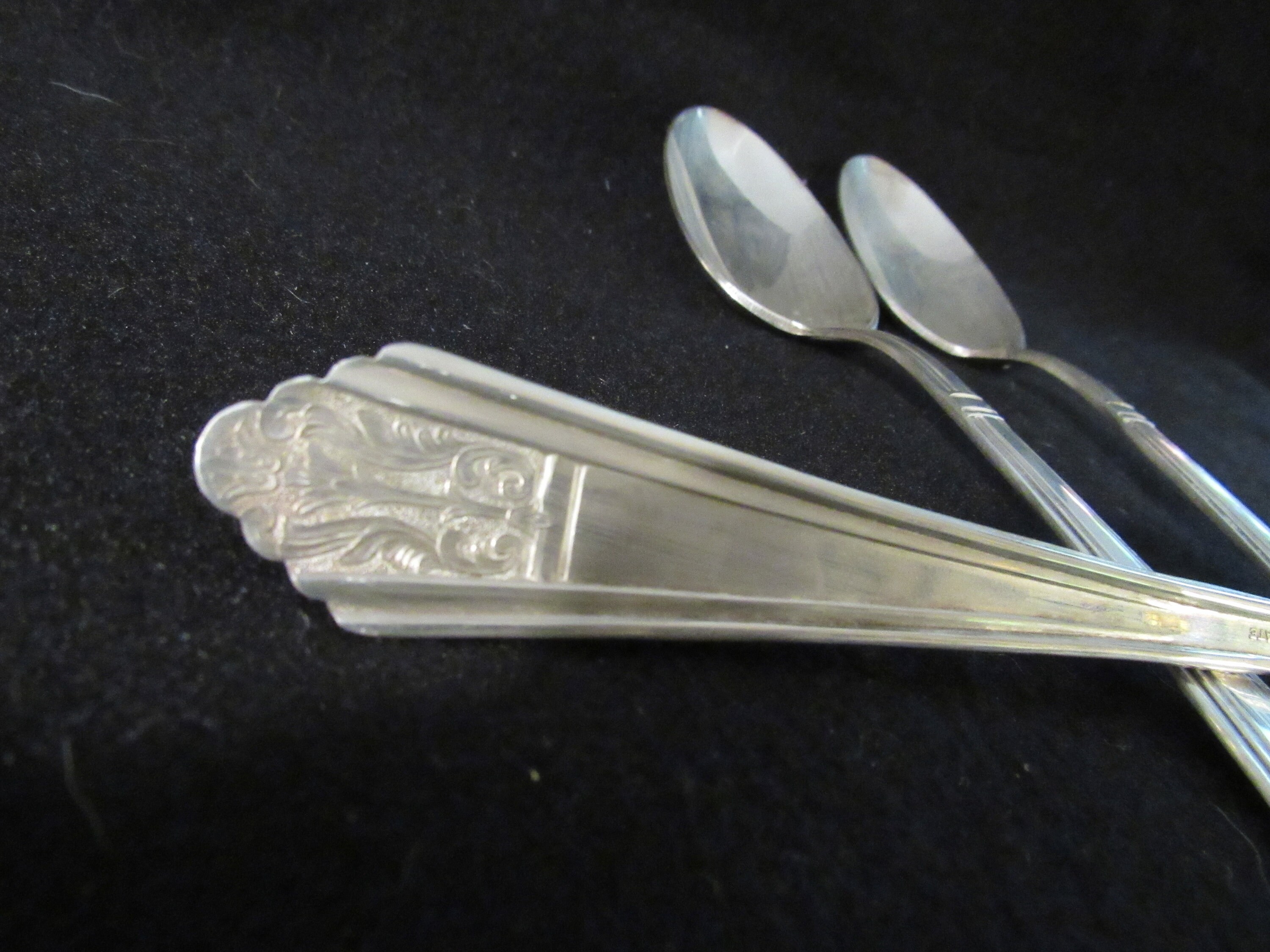 Serving Spoons, Royal Saxony Silverplate 1935 by International