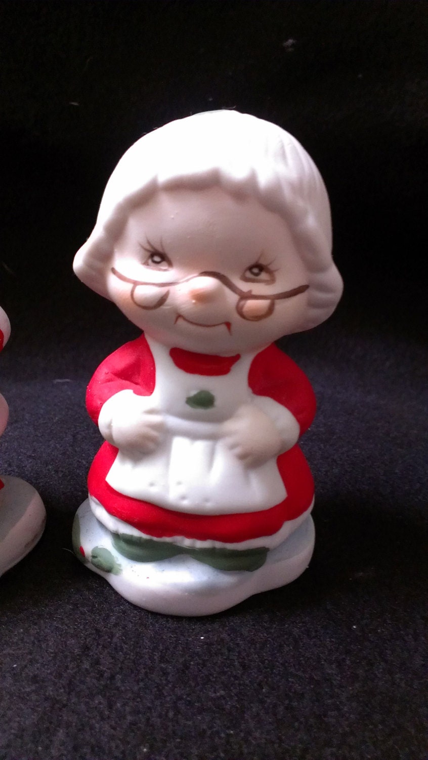 Mr and Mrs Clause Salt and Pepper Shakers in Original Box | Etsy