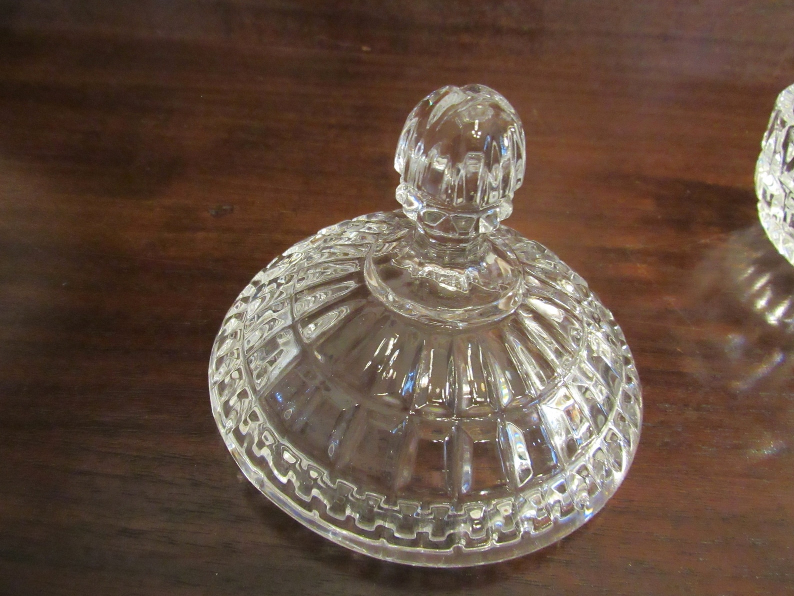 Round Candy Dish Lead Crystal Dish With Lid Jewelry Box Etsy