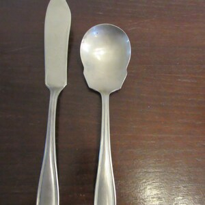 Master Butter Knife and Sugar Spoon, INS495, Nickle Silver, Rogers by International Silver.   (2685)