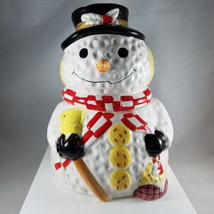 Snowman Cookie Jar 914 image 1