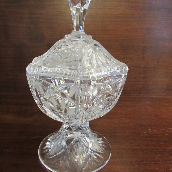Crystal Candy Dish Etsy