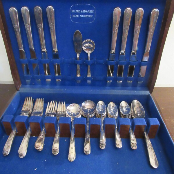 Holmes and Edwards Inlaid Silverware Etsy
