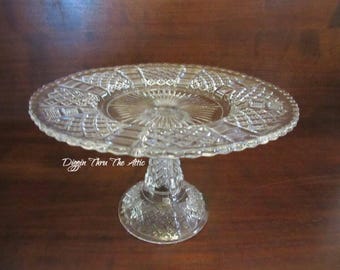 12 : Vintage Godinger Silver-Plated Mirrored Cake Plateau 12\
