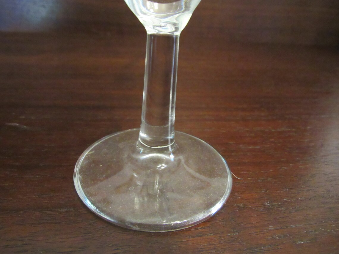 Etched Glass Wine Stems Set of 4. 2820 Etsy