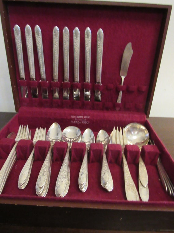 Rose and leaf best sale silverware