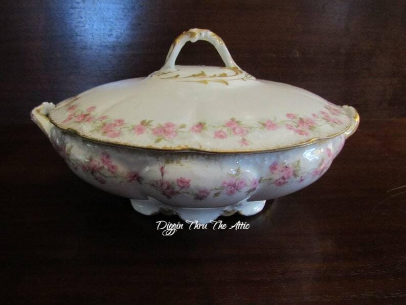 Limoges pink roses - Etsy 日本