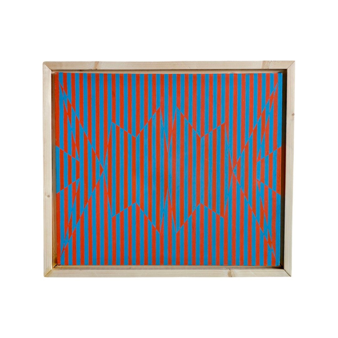 factory wholesalers art 1974 Vasarely: Abstract Hardedge eyes Painting  tricks Op the Art that The Vasareley Victor Era 