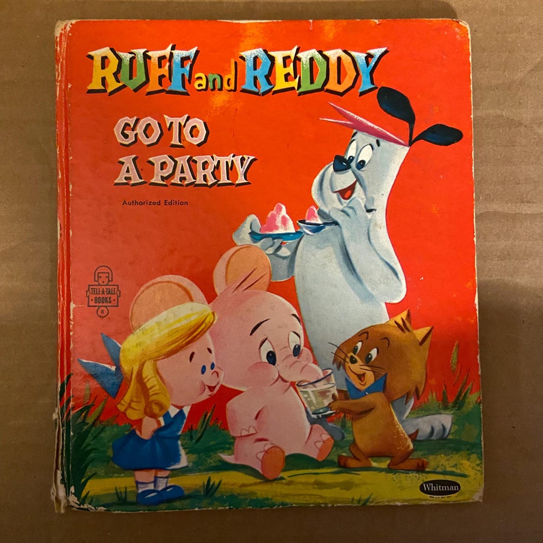 Ruff And Reddy Books Ruff and Reddy Go to A Party Book, 1957 - Etsy