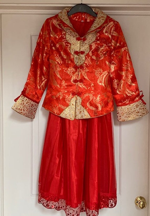 Red Chinese Ballgown (Cheongsam, Qipao)