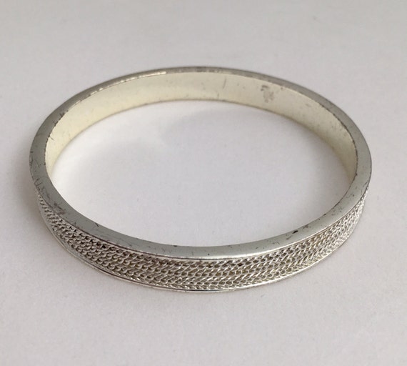 Ralph Lauren Silver-tone Pave' Crystal Pave' Bangle Bracelet Ralph Lauren Silver-tone Pave' Crystal Pave' Bangle Bracelet