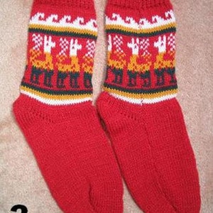 Alpaca Socks, warm and comfortable, 100% Alpaca wool yarn socks, bright colors. image 4