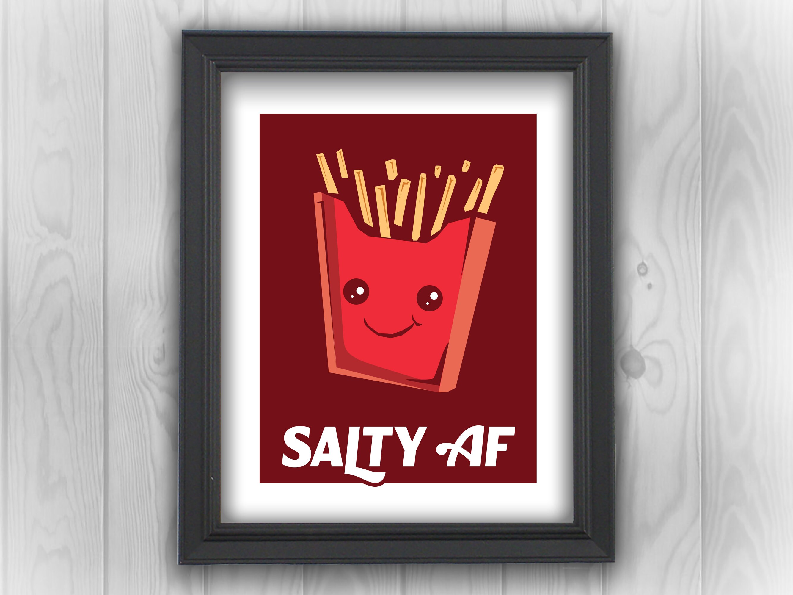 Salty AF French Fries Cartoon Food Fast Food Salt and - Etsy Salty AF French Fries Cartoon Food Fast Food Salt and - Etsy