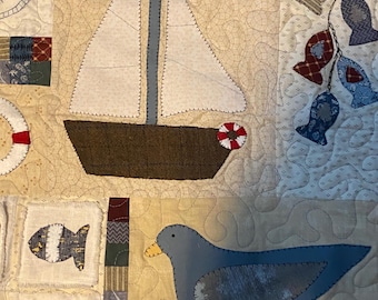 coastal wall quilt