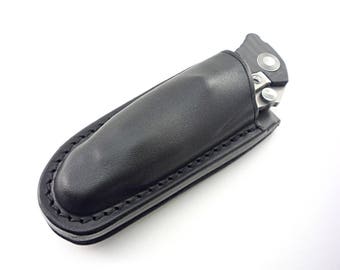 Custom Handmade Snap Back Leather Sheath for Microtech SOCOM Delta Knife, Other Models Available