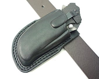 Custom Leather Sheath for Zero Tolerance ZT0300, ZT0200 or ZT0560 Knife, Double-Stitched