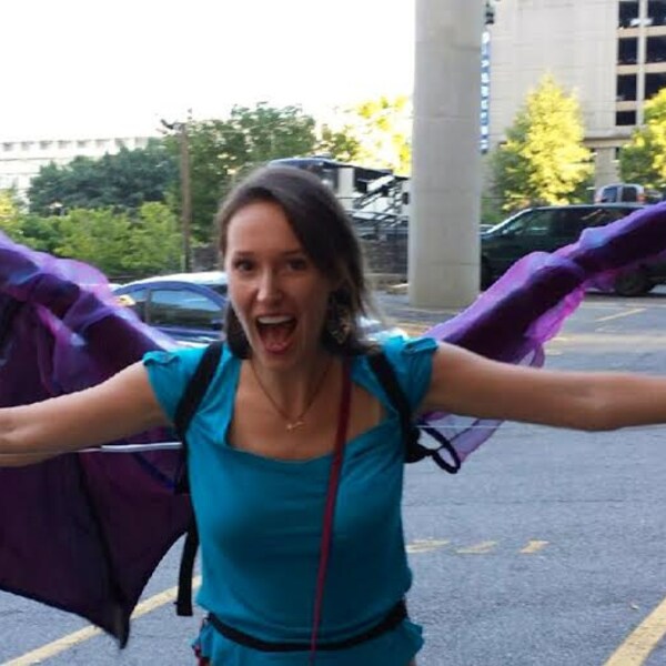 Custom Flapping Fairy Costume Wings, 12ft Wing Span
