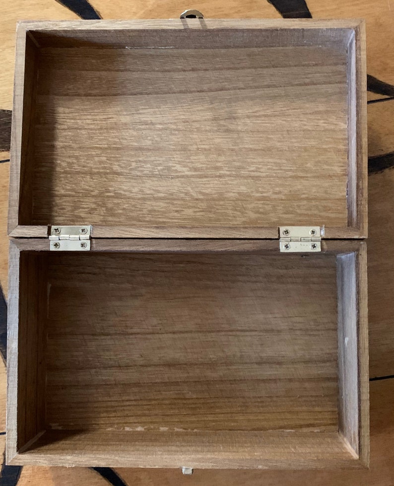 Adorable wooden box wood burned with a Koala family.