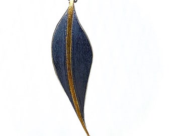 Wonderful exclusive design pendant with chain in Sterling Silver. Unique piece designed by me. Oxidized sterling silver and 18K yellow gold