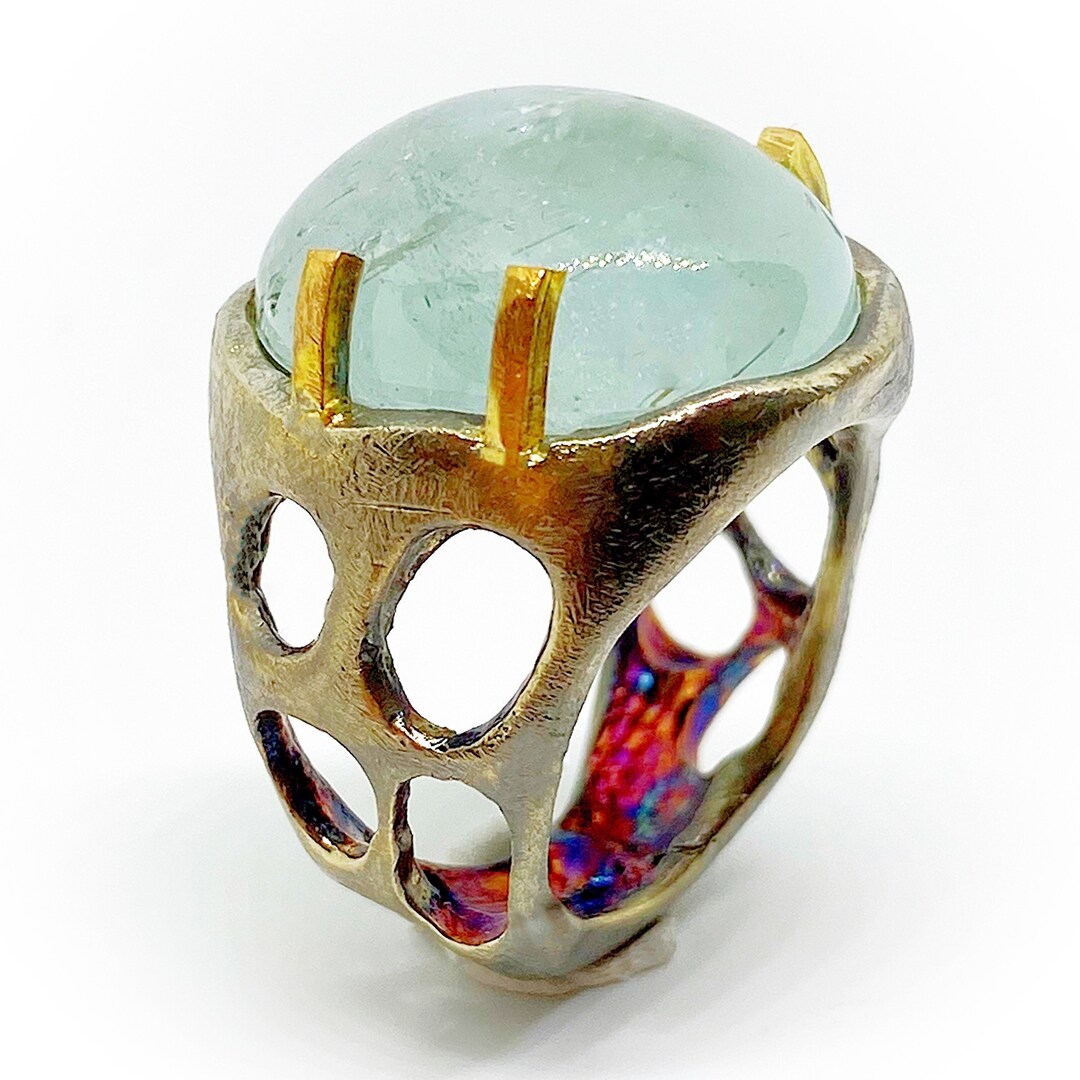 Big and Exclusive Design Ring gaudí Dreams Collection in Etsy