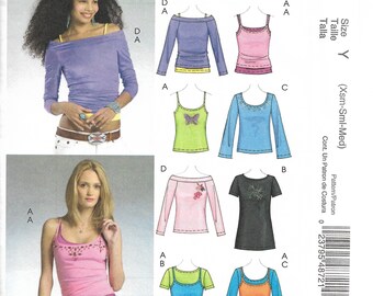 Poncho Shorts Tunic McCalls 4847 Capri Pants Top Easy Endless Options Size 18W to 24W Plus Misses Woman Sewing Pattern Uncut