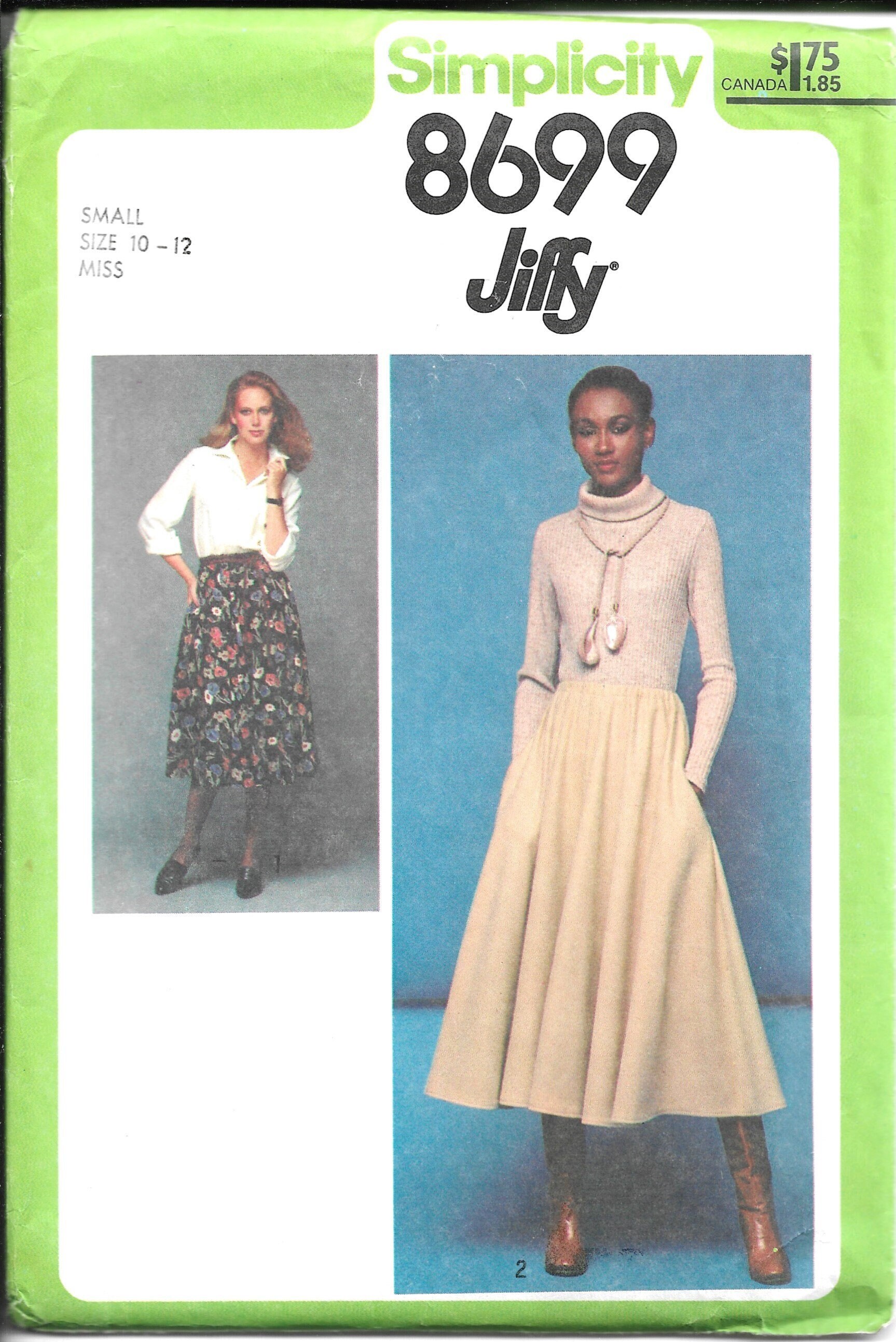 【新品】 Vintage Jiffy Simplicity 8699 Pattern Size 10-12, New/uncut ポケモンカードゲーム