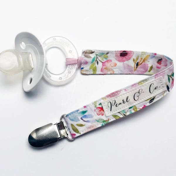 Pearl Pacifier Clip Etsy