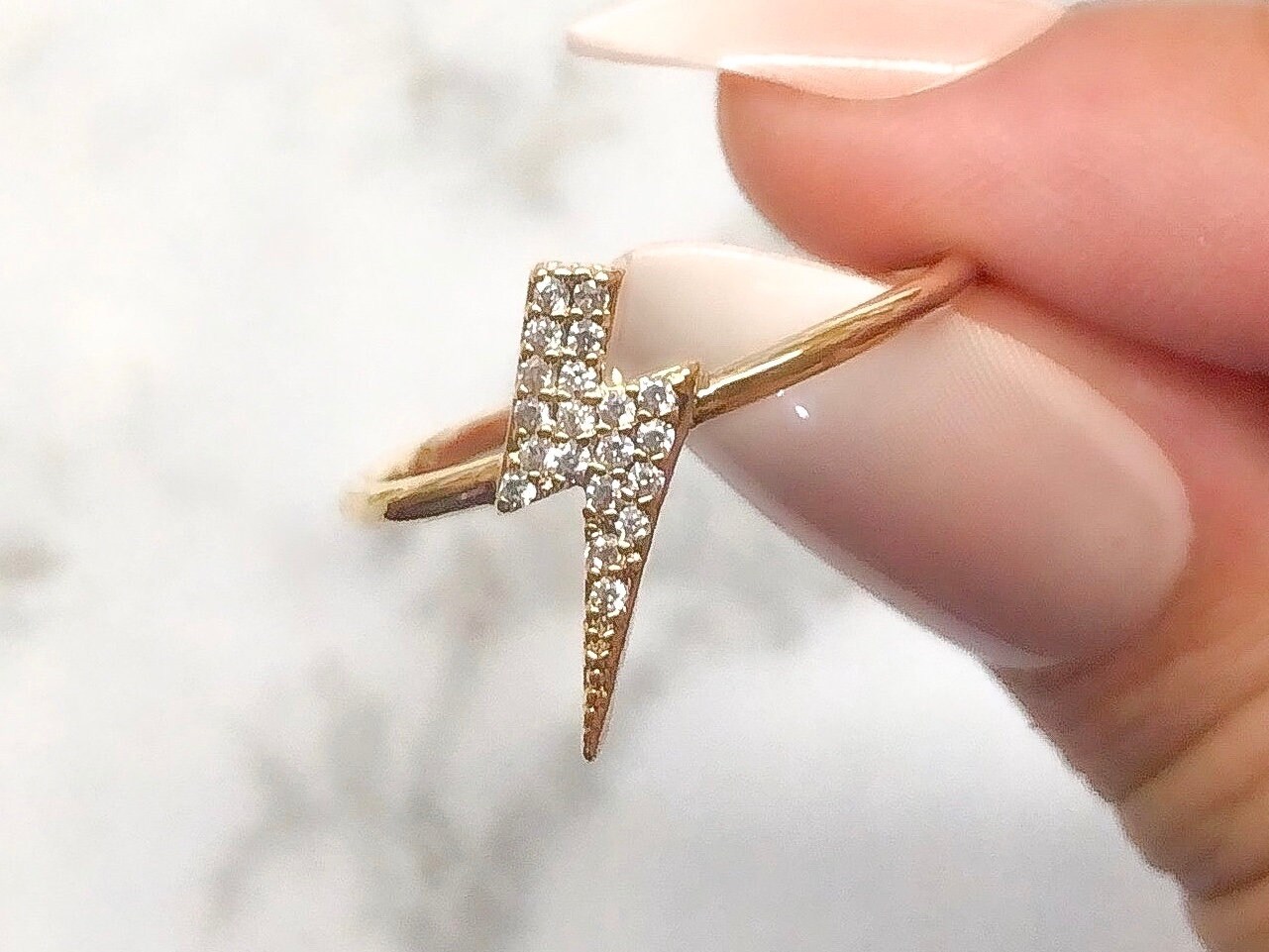 Lightning Bolt Ring - Etsy