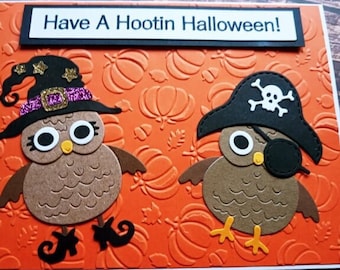 Halloween Owl Card - Etsy