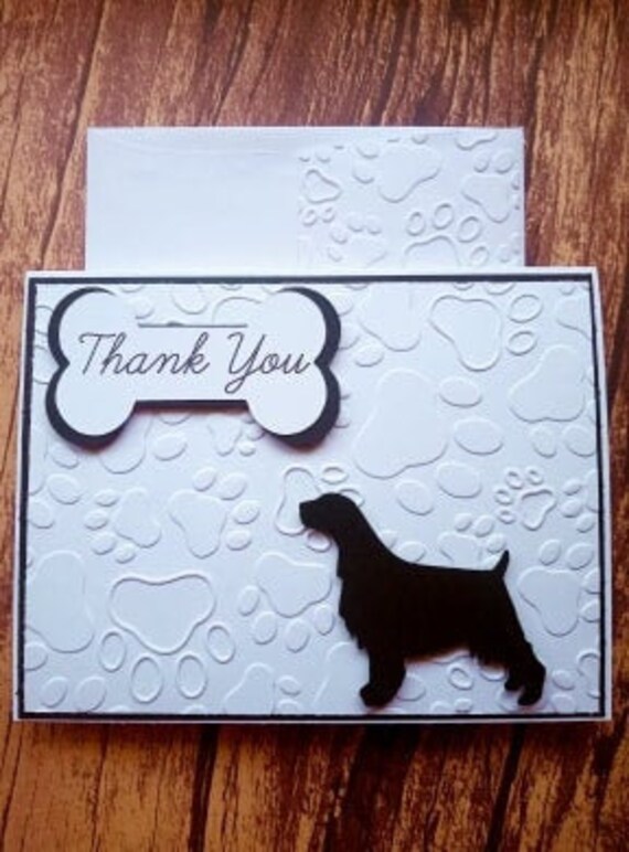 Black Springer Spaniel Love Blank Greeting Card Birthday 3D Bone Dog Lovers Black Springer Spaniel Love Blank Greeting Card Birthday 3D Bone Dog Lovers