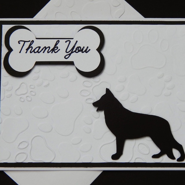 German shepard thank you card,, Pet Sitting Thank You Card,Pet Breeder Thank You Card,Blank Thank You Card,Dog Card,German ShepardThank You