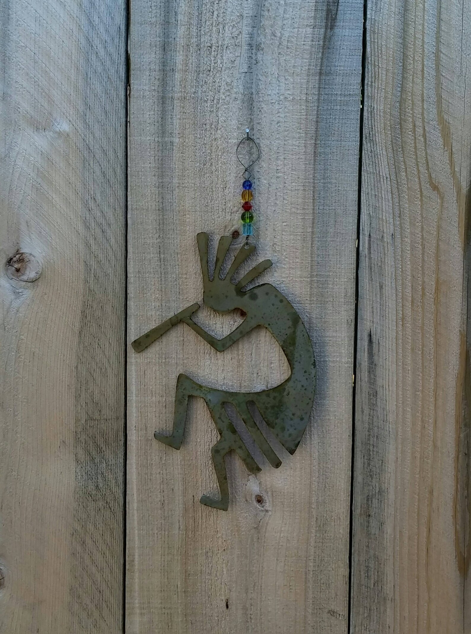 Kokopelli Metal Art Southwestern Garden Art Metal Decor Etsy