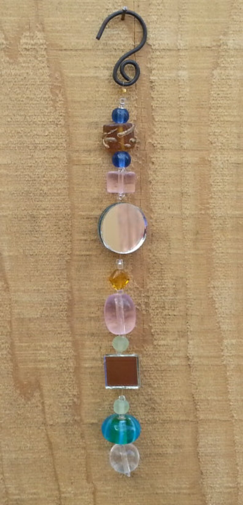 Suncatcher Glass, Hanging Beads, Garden Beads Art, Patio Decoration