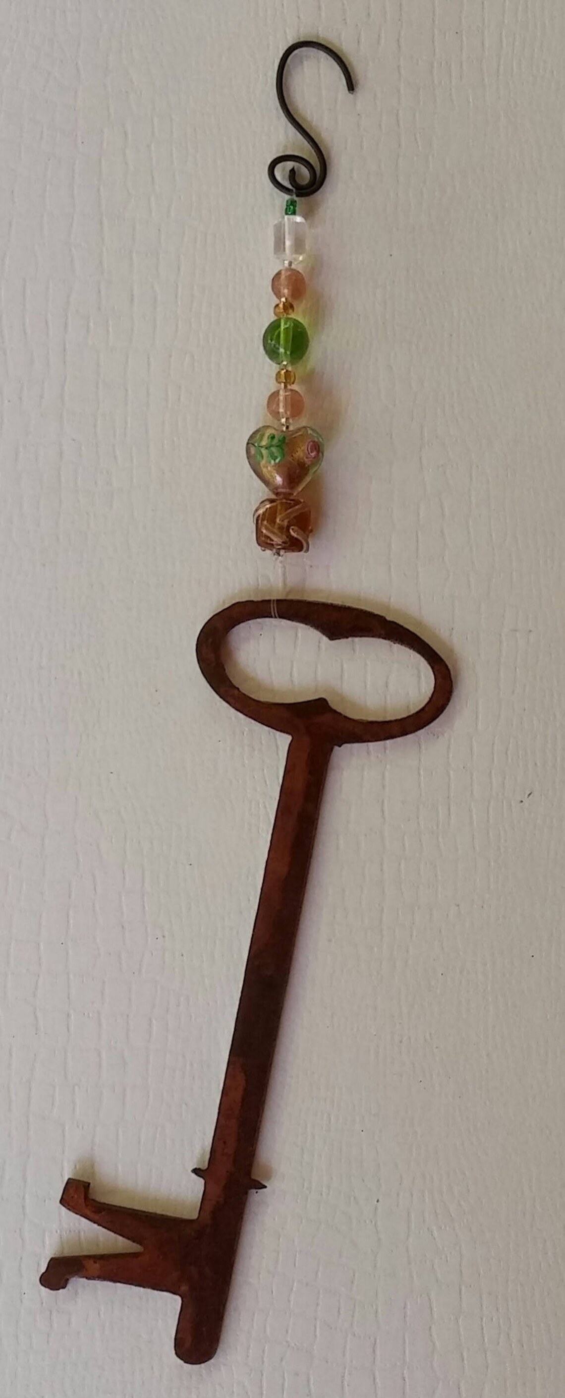 Key Metal Wall Art Metal Yard Art Skeleton Key Decor Sun Etsy