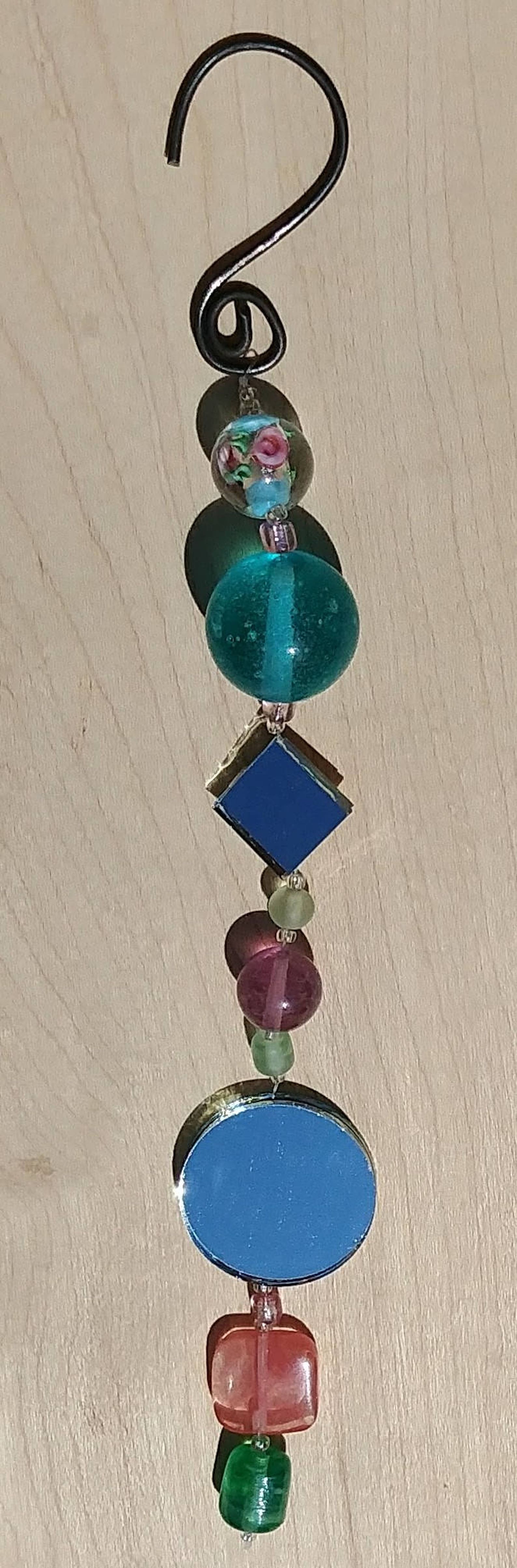 Hanging Glass Beads Suncatcher Glass Patio Decor Beads Etsy