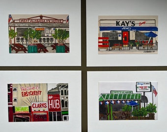 Houston iconic bar 5"x7" art prints