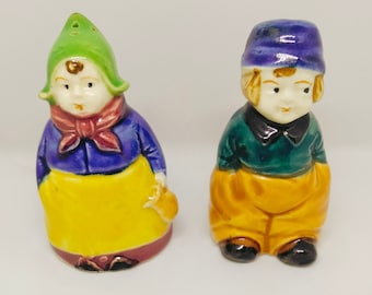 Vintage Dutch Boy and Girl Salt and Pepper Shakers - Etsy