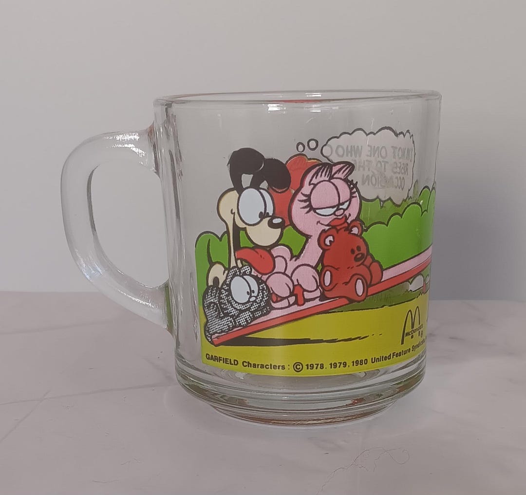 Garfield Glass Mcdonalds Mug - Etsy