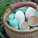 6 DIY Hollow Wooden Eggs - half dozen - 3.40 each