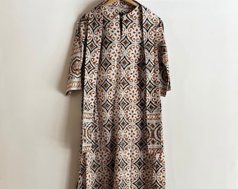 Vintage Saks Fifth Avenue Tapestry Caftan Kaftan 1970s Ethnic Original