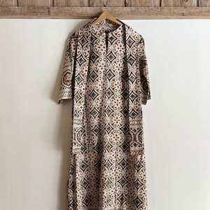 Vintage Saks Fifth Avenue Tapestry Caftan Kaftan 1970s Ethnic Original