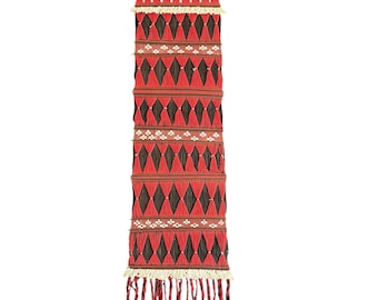 MCM Macrame Wall Hanging Weaving 1960s Mid Century Modern