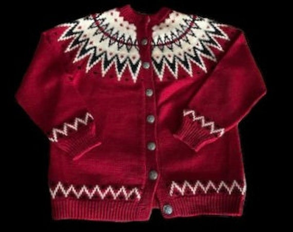 Vintage Wool Ski Sweater Original - image 1