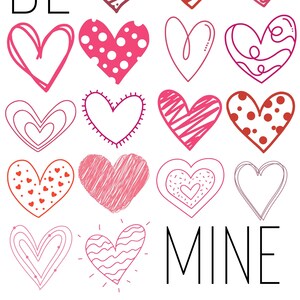 Valentines Day Be Mine PNG, JPEG, SVG
