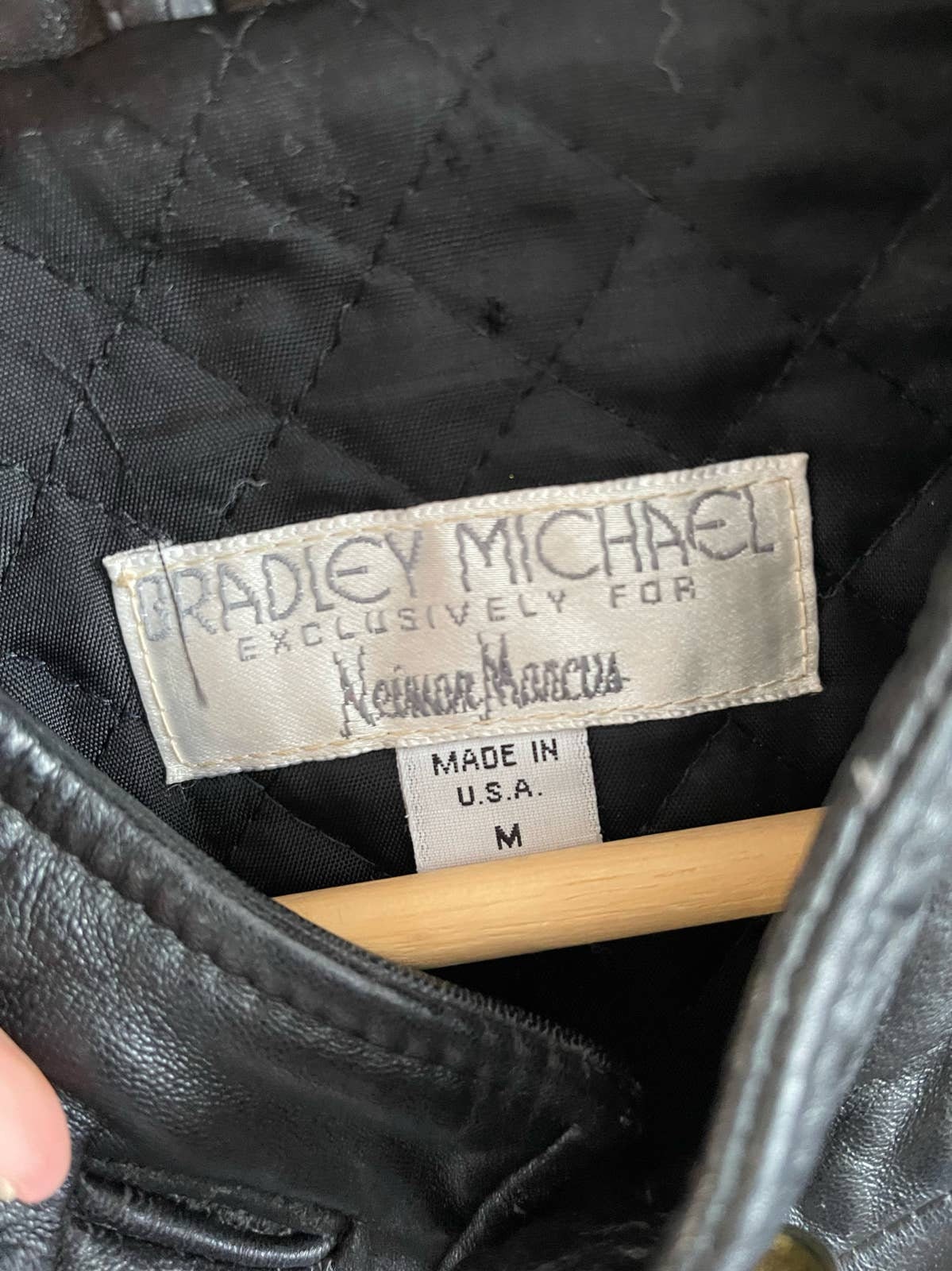 Amazing Rare Vintage 80s Neiman Marcus Long Black Leather