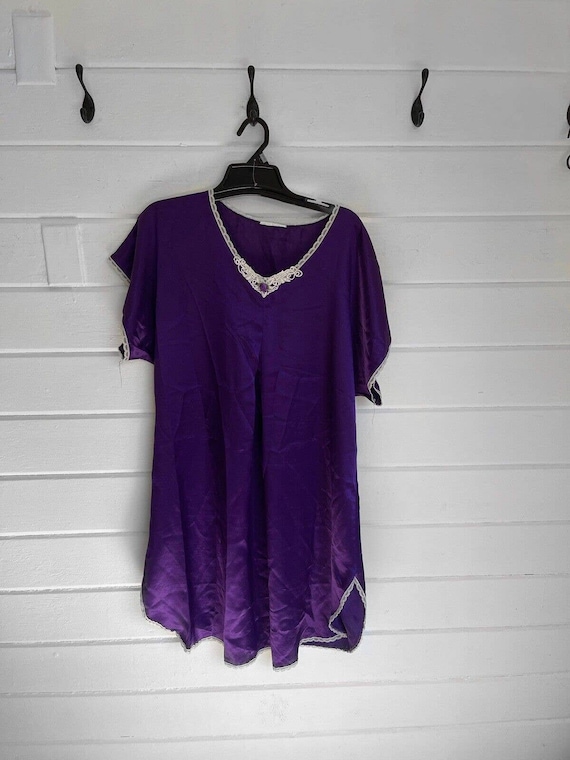 Vintage Purple Nightgown Size S/M - image 1