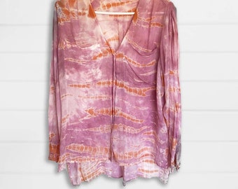 YFB Young Fabulous And Broke Tie Dye Blouse/ Top |Size M